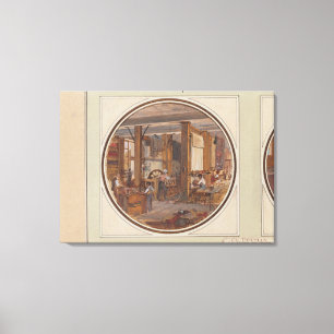 The Gobelins Workshop, 1840 Canvas Print