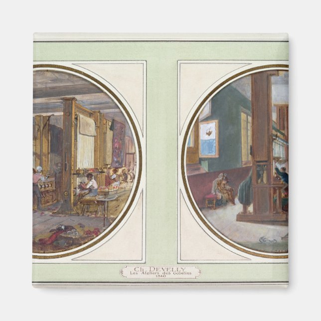 The Gobelins Workshop, 1840 Magnet (Front)