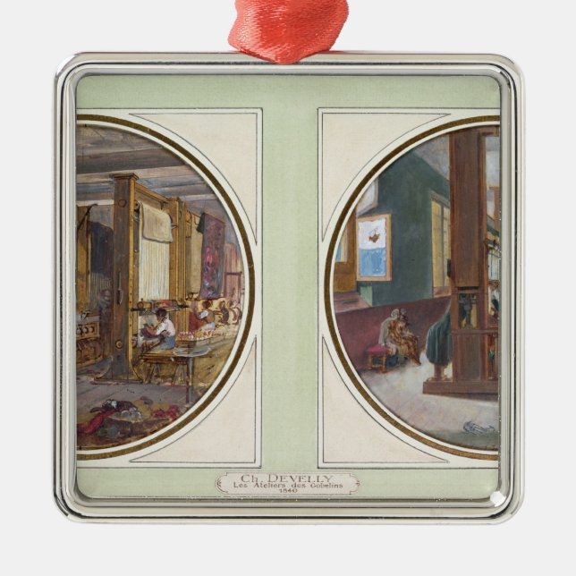The Gobelins Workshop, 1840 Metal Tree Decoration (Front)