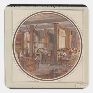 The Gobelins Workshop, 1840 Square Sticker