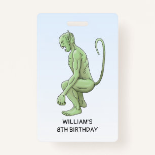 The Goblin Birthday Card ID Badge