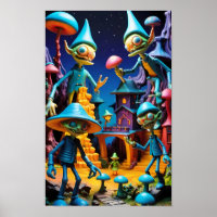 The Goblins of Groll-Town - Ken Gauge Fantasy Art