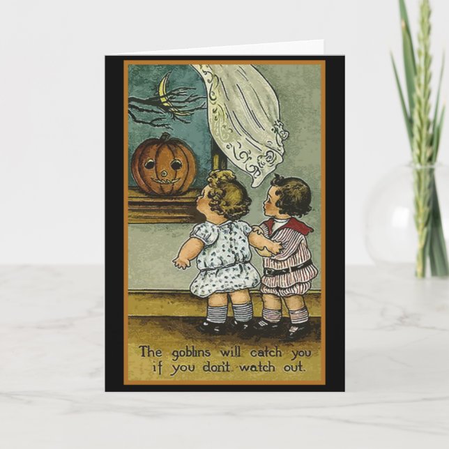 The Goblins Will Catch You Halloween Cards (Front)