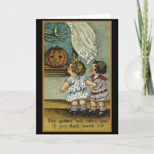 The Goblins Will Catch You Halloween Cards