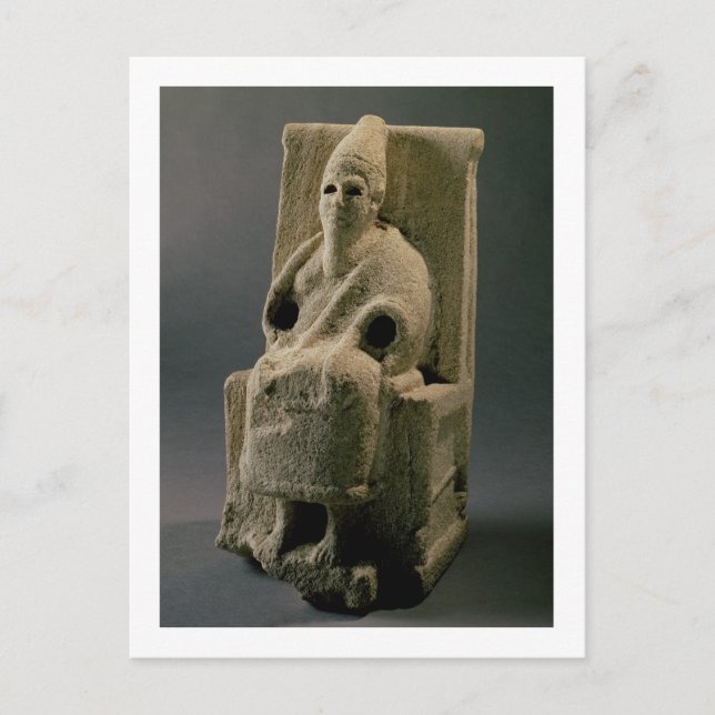 The god El, from Ugarit, 13th century BC (limeston Postcard (Front)
