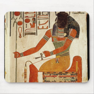 The god, Khepri, from the Tomb of Nefertari Mouse Mat