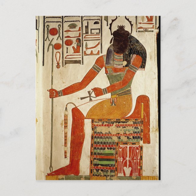 The god, Khepri, from the Tomb of Nefertari Postcard (Front)