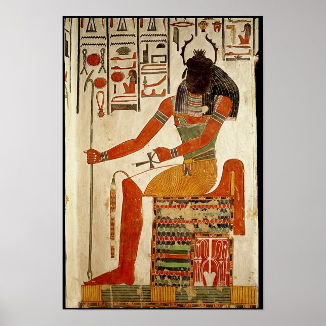 The god, Khepri, from the Tomb of Nefertari Poster (Front)