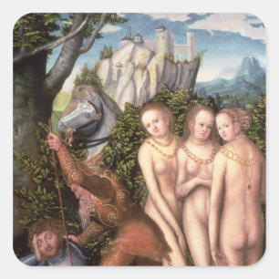 The God Mercury Waking Paris Square Sticker