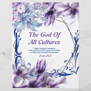 The God of All Cultures Watercolor Paper