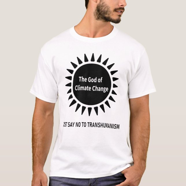 The God of Climate Change T-Shirt (Front)
