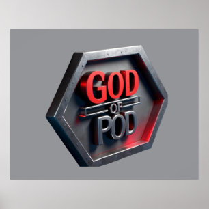 The God Of POD (Print On Demand) Poster