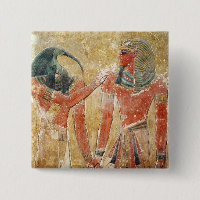 The god Thoth with Seti I  in the Tomb of Seti