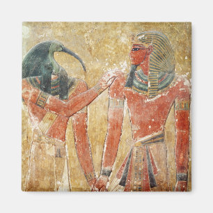 The god Thoth with Seti I in the Tomb of Seti Magnet