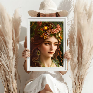 The Goddess Demeter   Digital Art Poster
