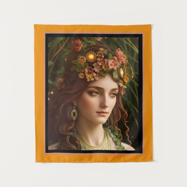 The Goddess Demeter | Digital Art Tapestry (Front)