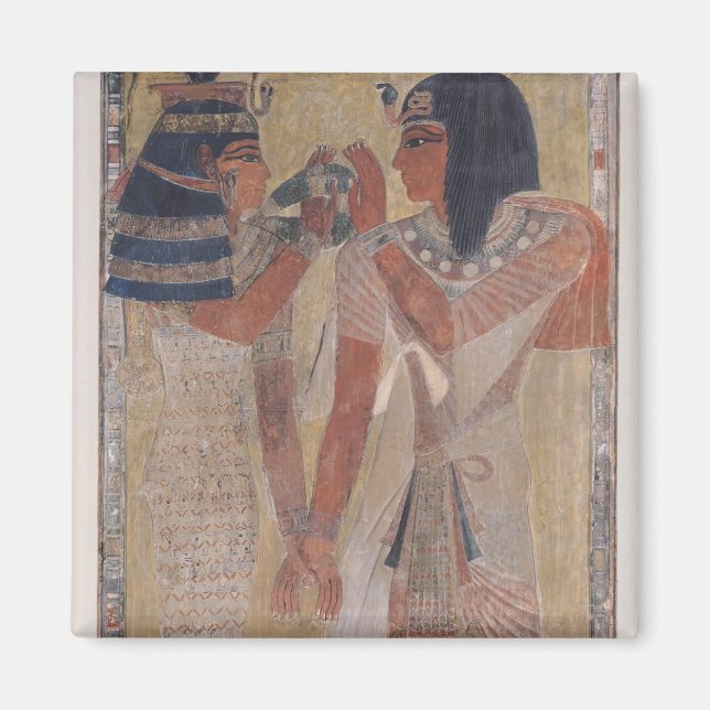 The Goddess Hathor placing the magic collar Magnet (Front)