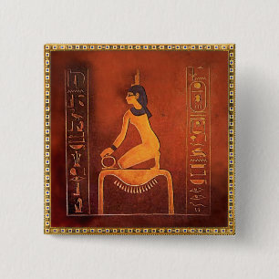 The Goddess Isis 15 Cm Square Badge