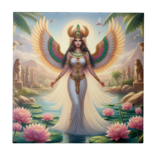 The Goddess Isis is All Things to All Men Tile