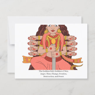 The Goddess Kali Postcard