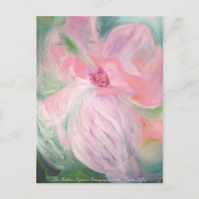 The Goddess Neptune Emerging from the Depths Postcard (Front)