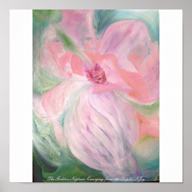 The Goddess Neptune Emerging from the Depths Poster (Front)