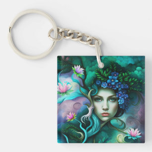 The Goddess of Forest Key Ring