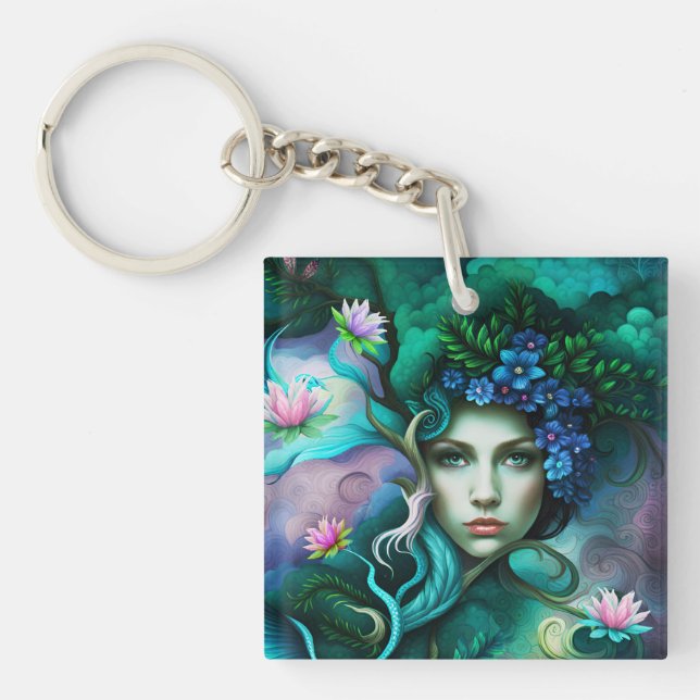 The Goddess of Forest Key Ring (Front)