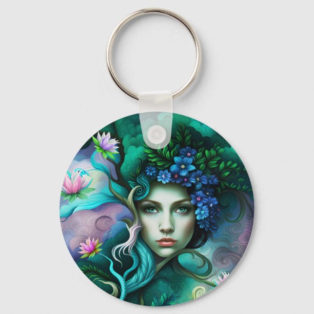 The Goddess of Forest Key Ring (Front)