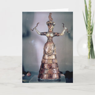 The Goddess of the Serpents Card