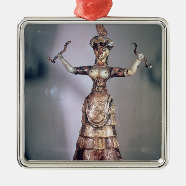 The Goddess of the Serpents Metal Tree Decoration (Front)