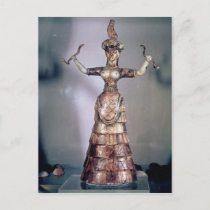 The Goddess of the Serpents Postcard