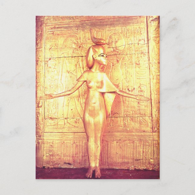 The goddess Selket on the canopic shrine Postcard (Front)