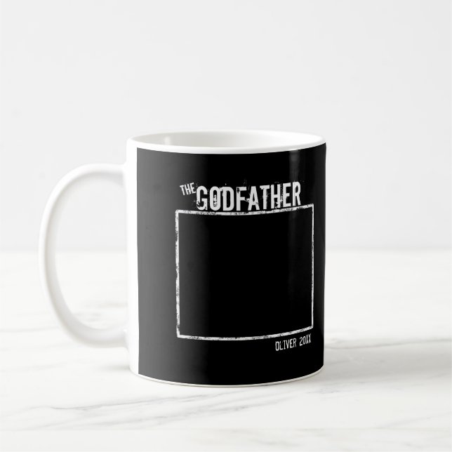 The Godfather | Personalised Photo and Name Coffee Mug (Left)