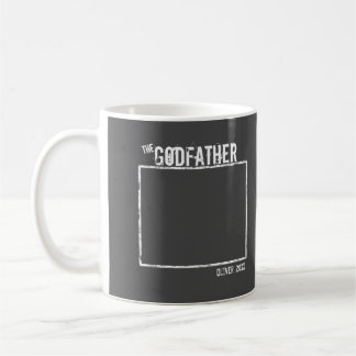 The Godfather | Personalised Photo and Name Grey Coffee Mug