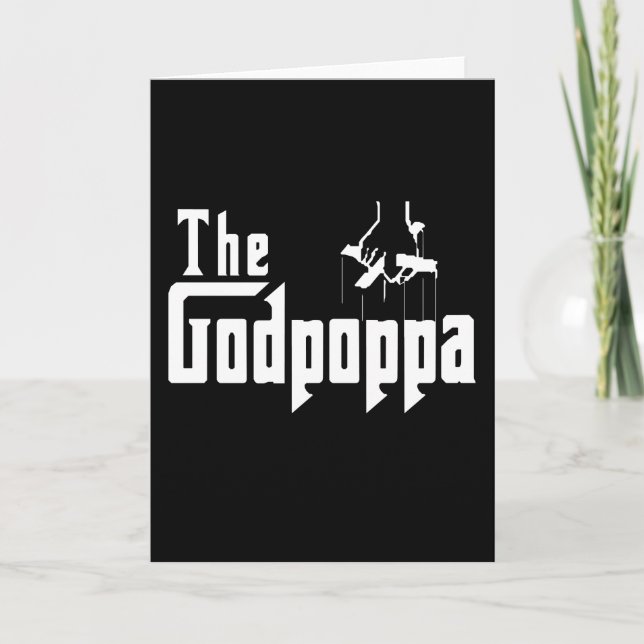 The Godpoppa Fun Father's Day Apparel Card (Front)