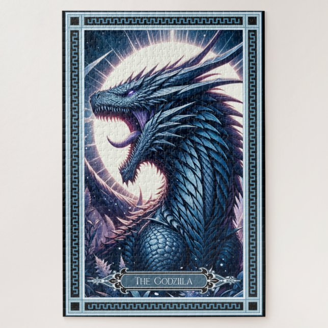 The Godzilla Tarot Card Jigsaw Puzzle (Vertical)