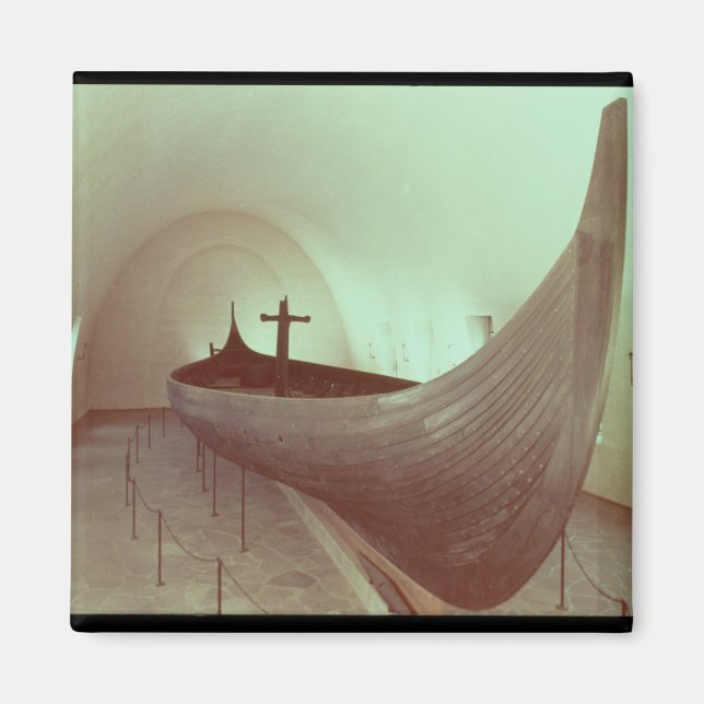The Gokstad longship (wood) Magnet (Front)