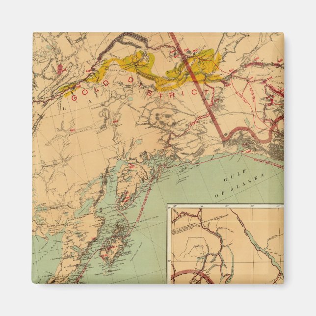 The Gold and Coal Fields of Alaska Magnet (Front)