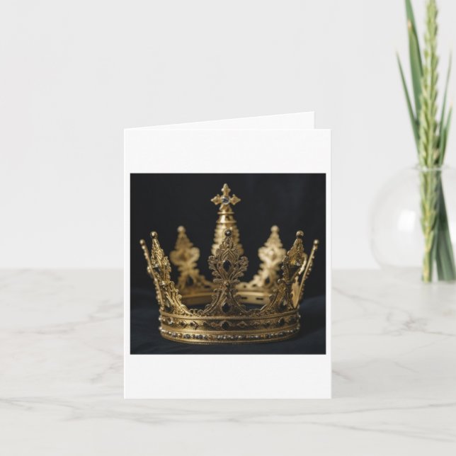 The Gold Crown Sticker  Card (Front)