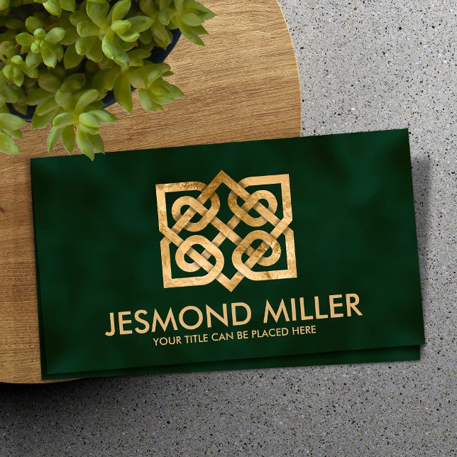 The Gold Dara Celtic Knot  Business Card (Creator Uploaded)
