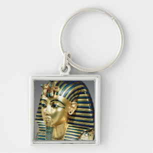 The gold funerary mask, from tomb of Tutankhamun Key Ring
