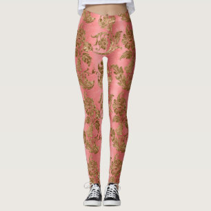 The Gold Velvet  Series Design 7  Leggings