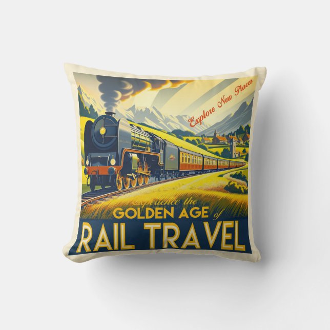 The Golden Age - Bordered Cushion (Front)