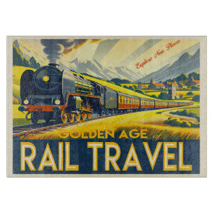 The Golden Age - Bordered Cutting Board