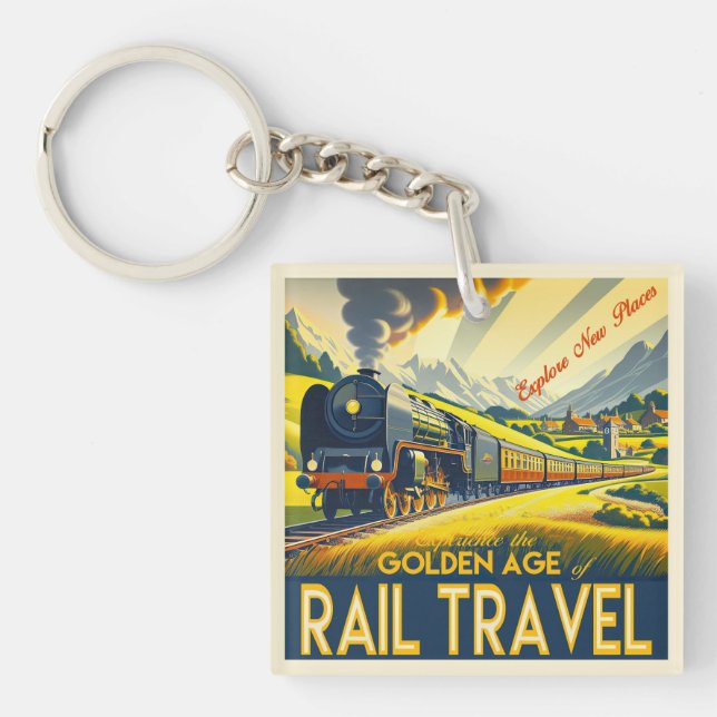 The Golden Age - Bordered Key Ring (Front)