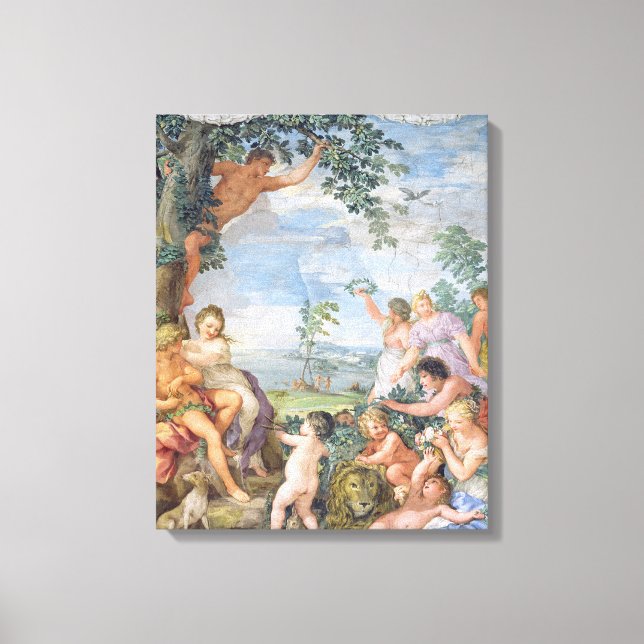The Golden Age (fresco) Canvas Print (Front)