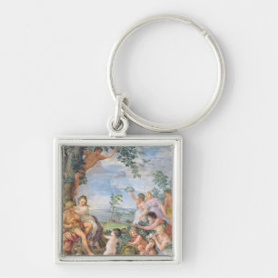 The Golden Age (fresco) Key Ring