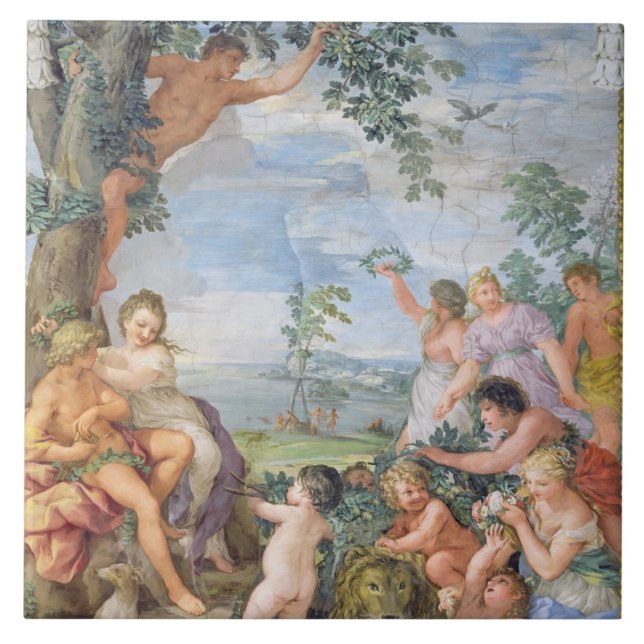 The Golden Age (fresco) Tile (Front)