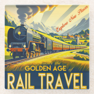 The Golden Age Glass Coaster